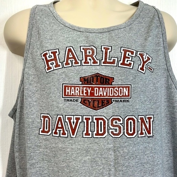 Harley Davidson - New Smyrna Beach HD Bald Eagle Ride To Live Gray Tank Size L - Picture 3 of 11